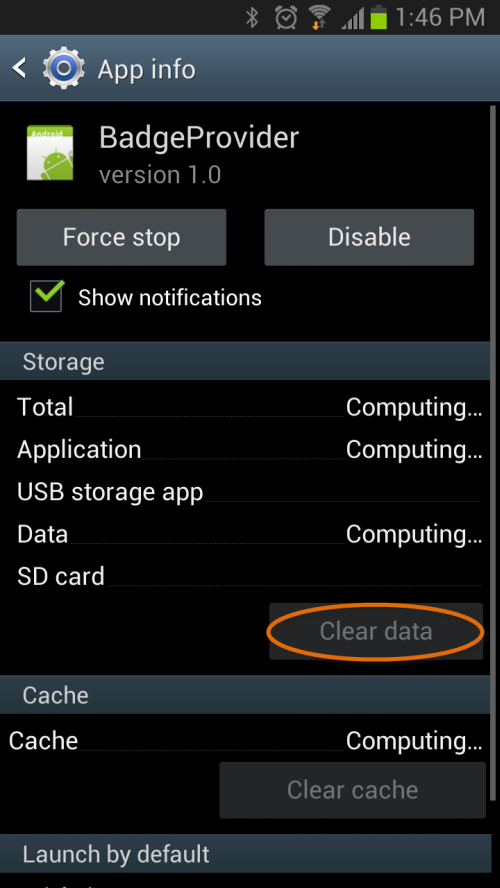 SQLAuthority News - Reset Messaging (SMS/Text) Icon Count in Android Jelly Bean android (2) 